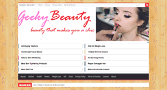 Desktop Screenshot of geekybeauty.com